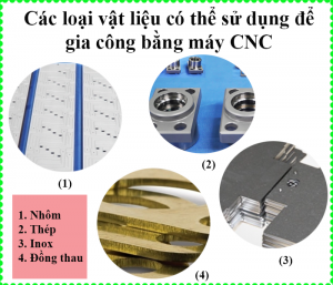 Các loại vật liệu dùng để gia công cơ khí