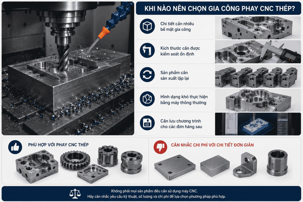 chọn cnc thép