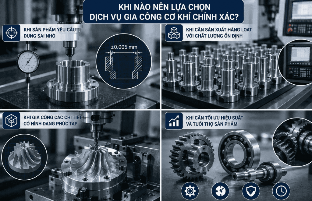 khi nào nên lựa chọn gia công cơ khí chính xác